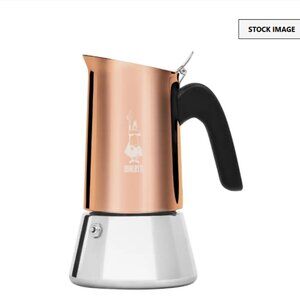 Bialetti  Venus Espresso Maker Stainless Steel/Copper 4 Cup Coffee Induction New